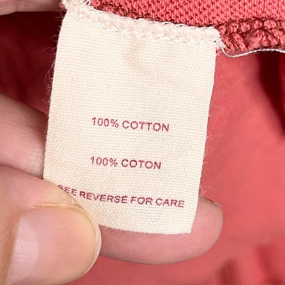 We The Free People Women's Pink Long Sleeve Peplum Ruffle Cotton Top Size XS - Picture 6 of 9